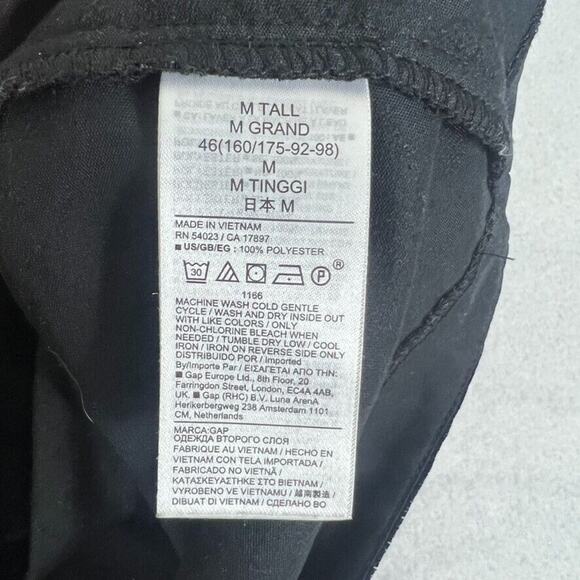 GAP Dress Black Puff Sleeve - Picture 4 of 9